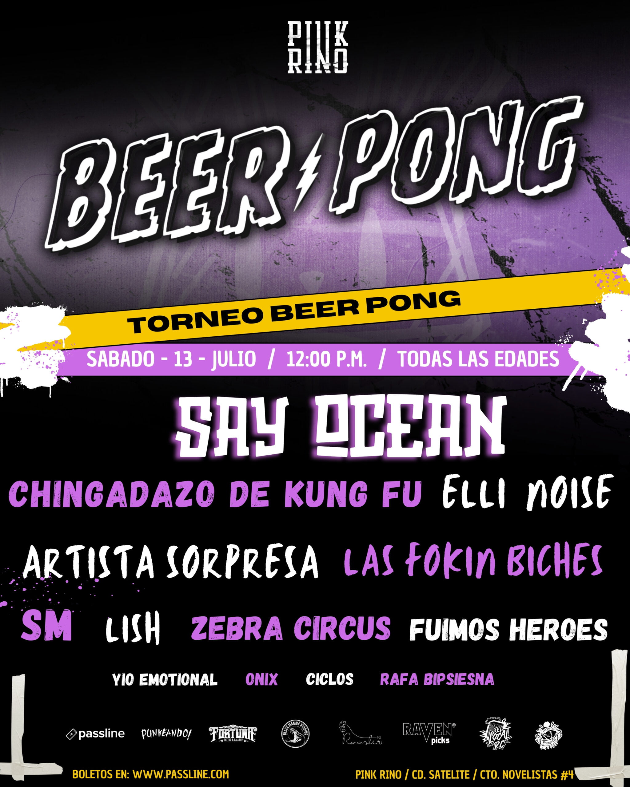 Cartel oficial beer pong fest 2024