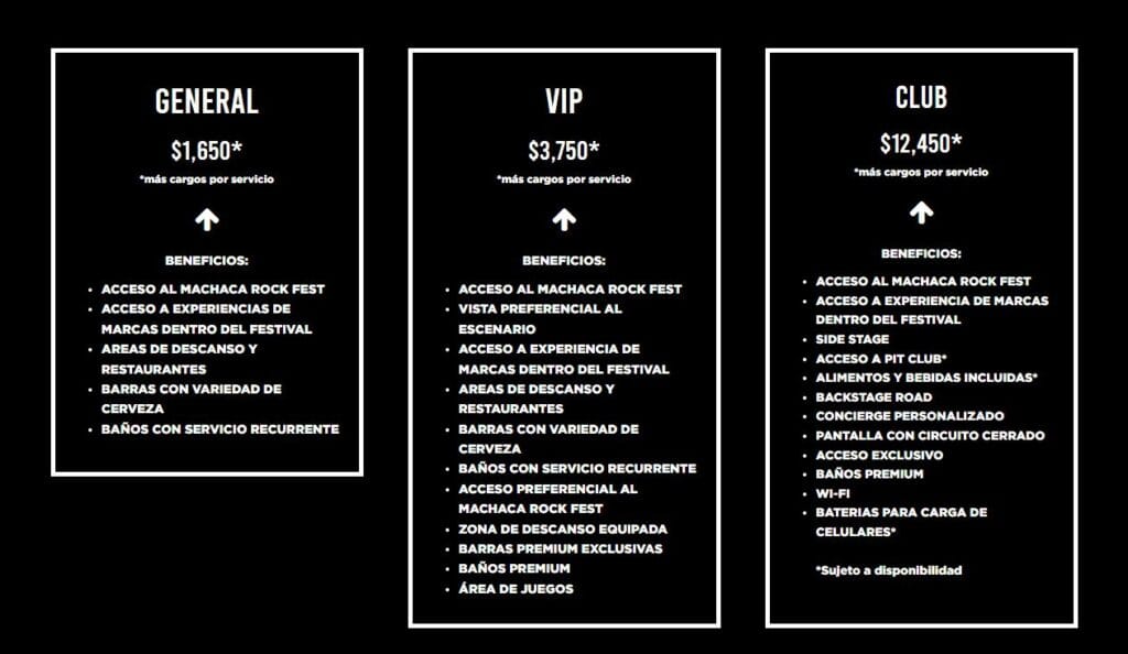 MACHACA ROCK FEST- BOLETOS