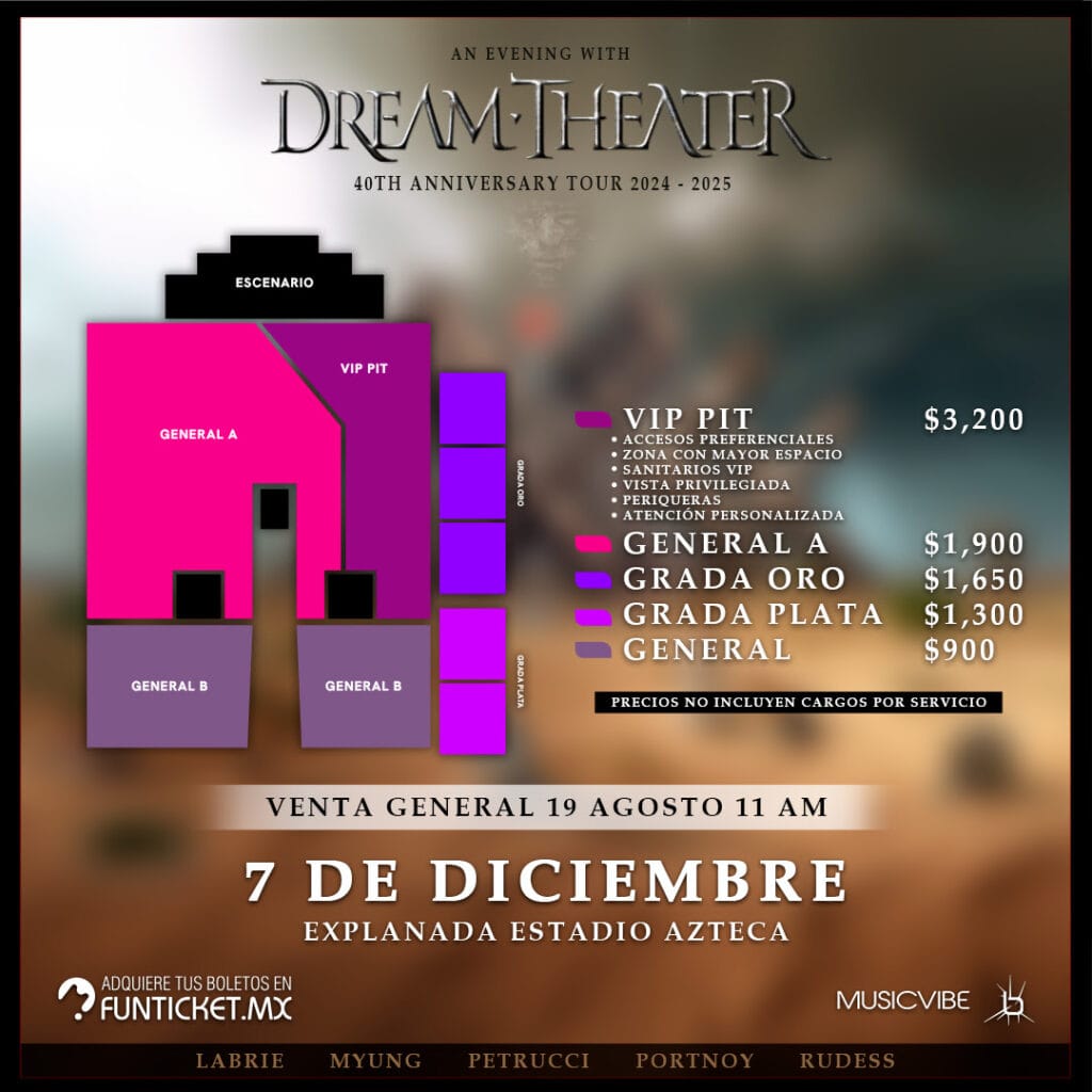 DREAM THEATER - BOLETOS