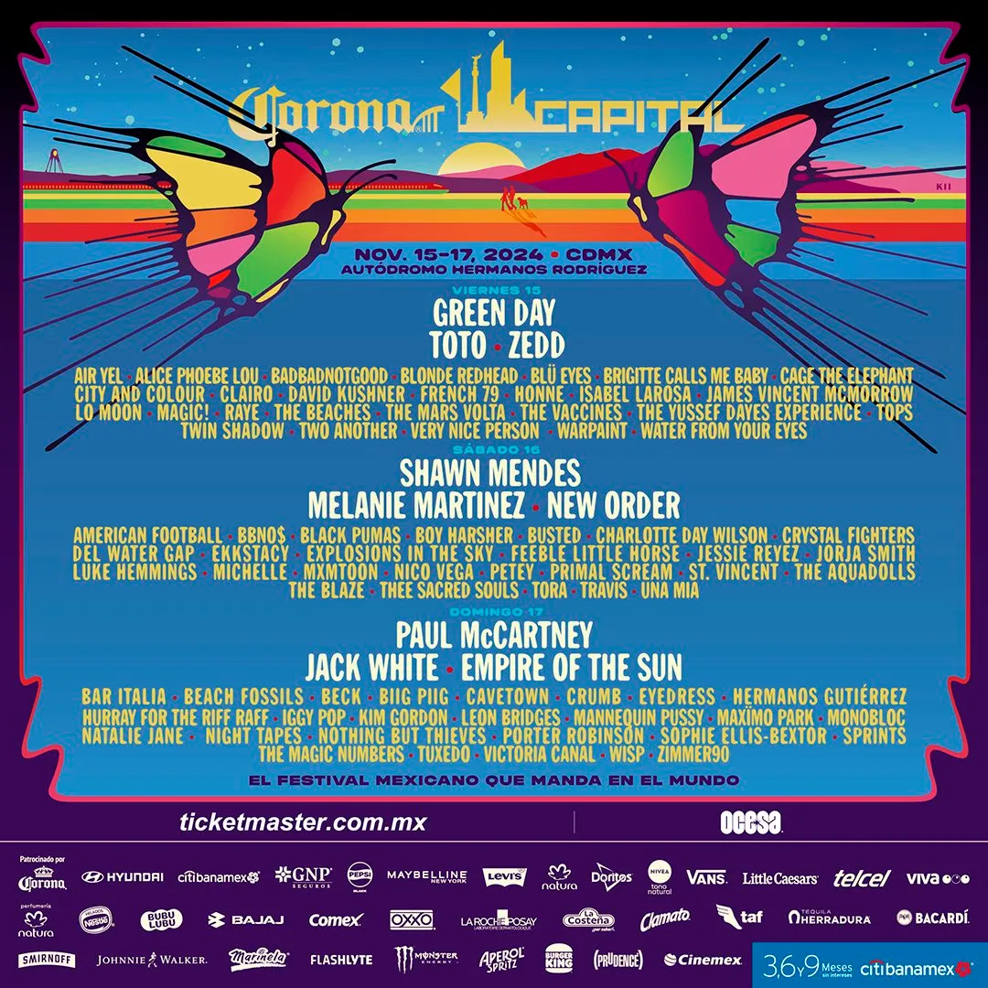 Cartel oficial corona capital 2024