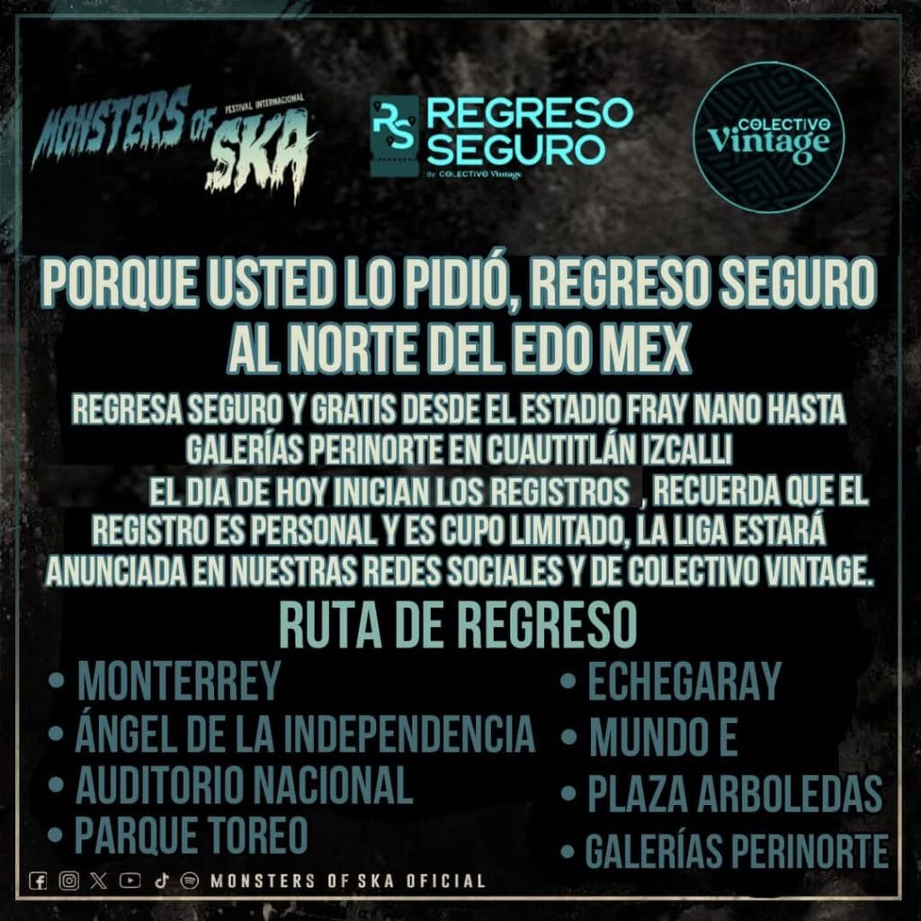 Monsters of Ska - Regreso seguro