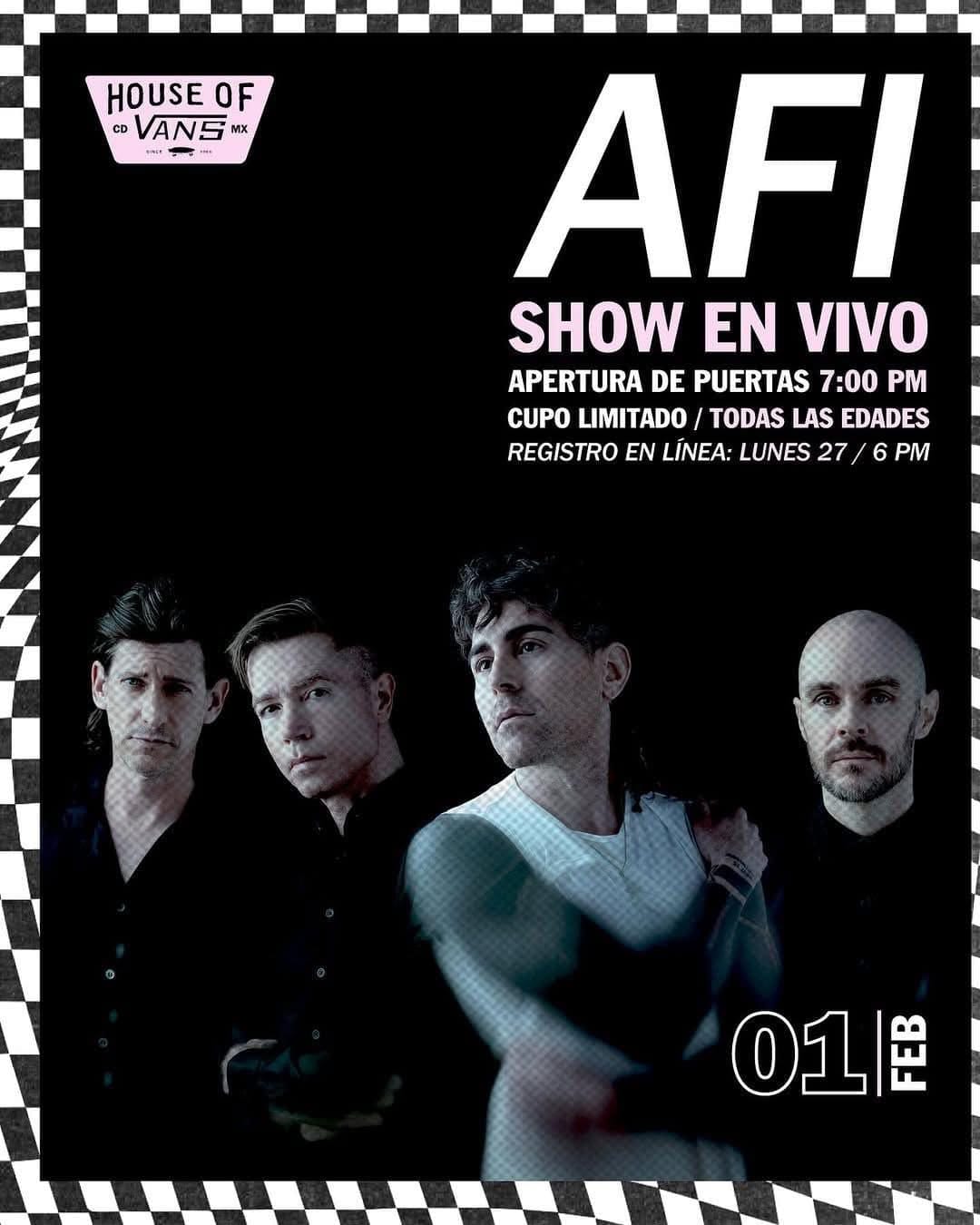 AFI DARÁ CONCIERTO GRATUITO EN HOUSE OF VANS