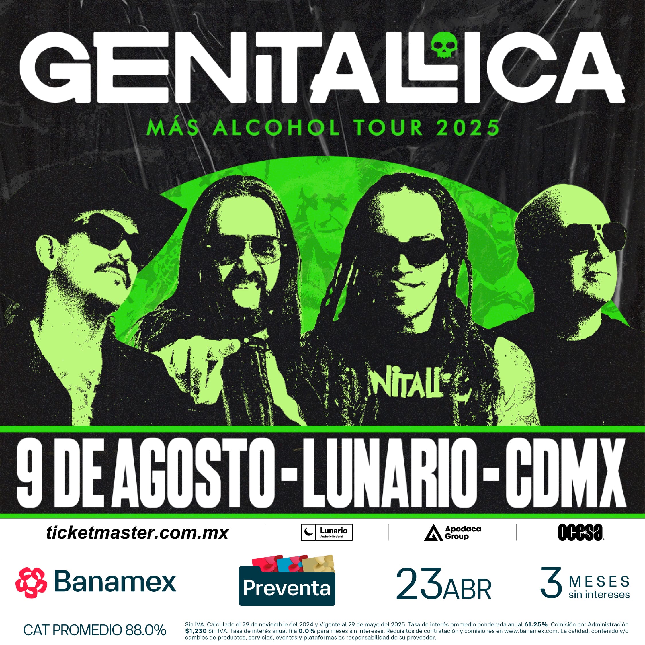 Genitallica en el Lunario