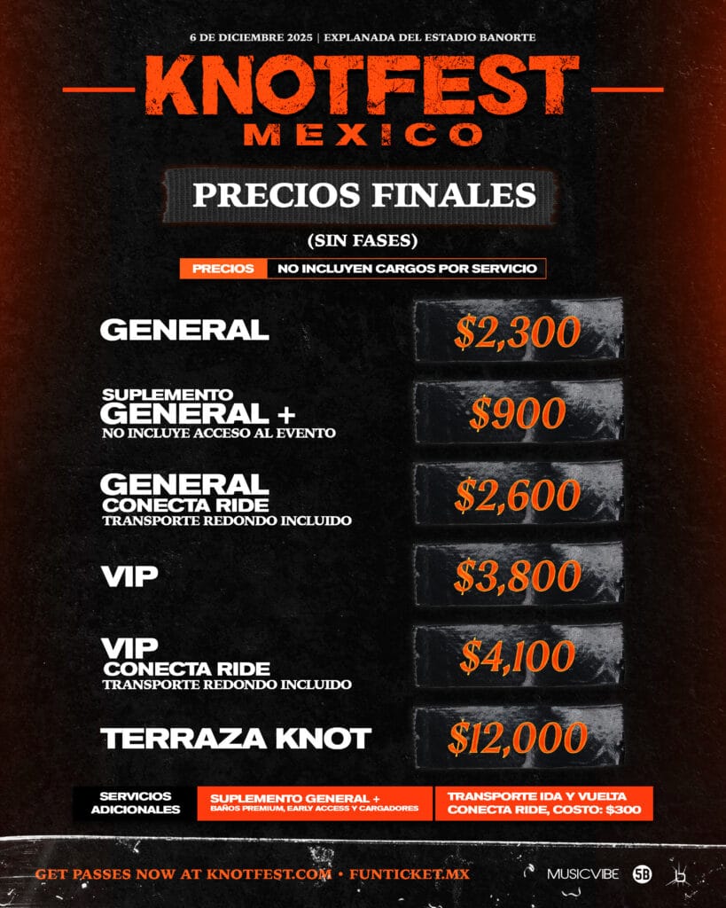 KnotFest - Precios