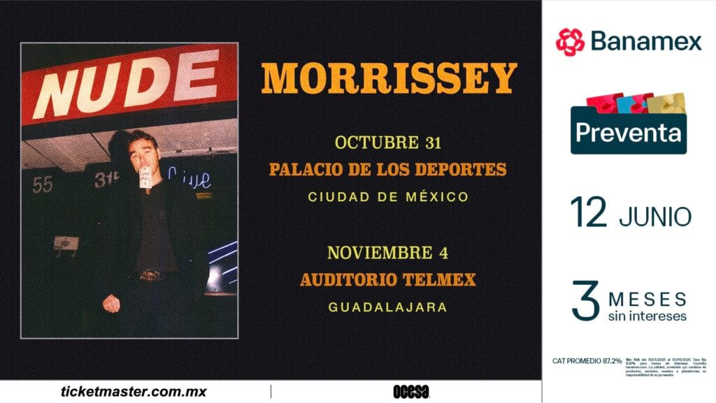 Morrissey CDMX Palacio de los Deportes 2025 Flyer