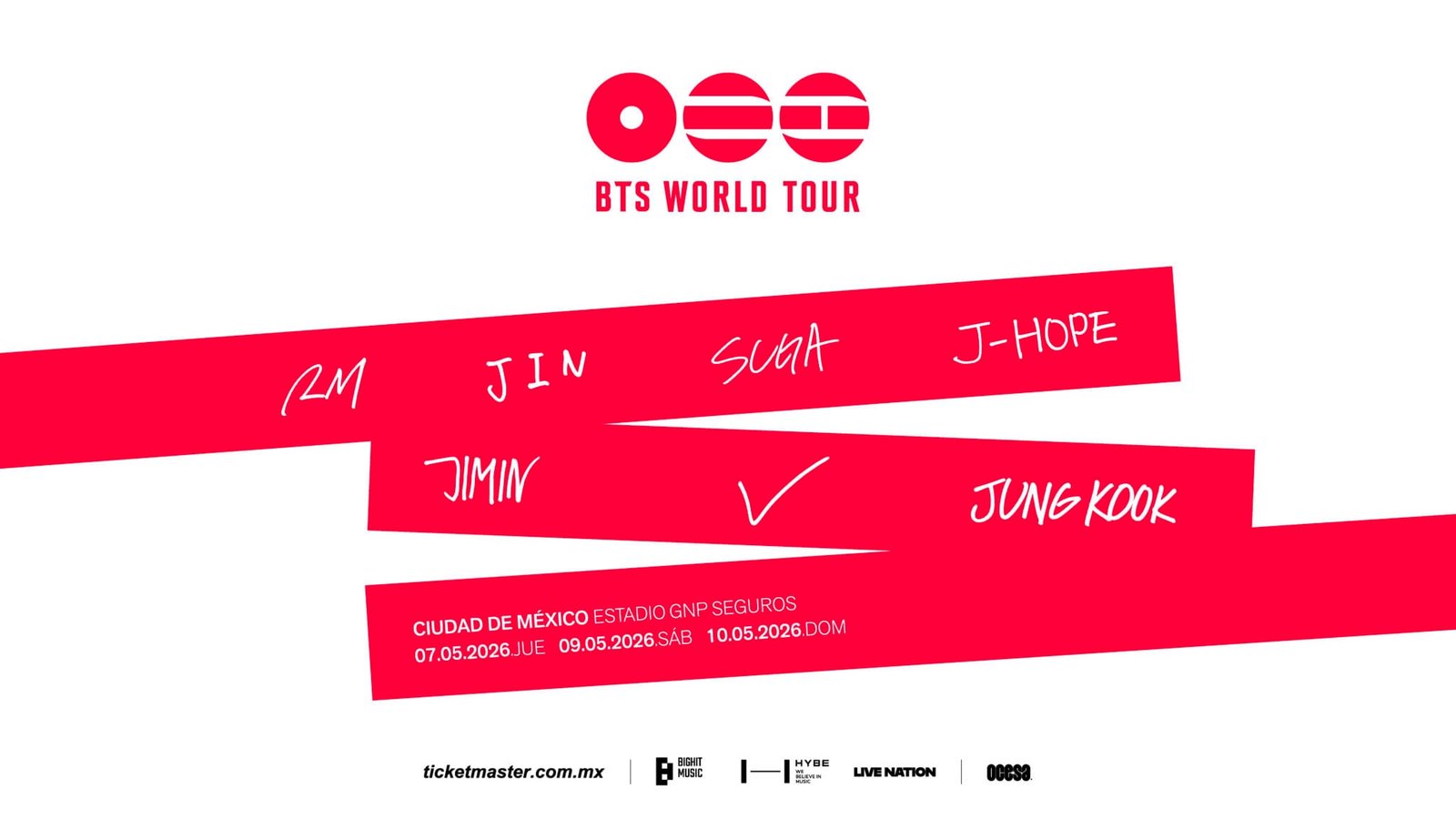 BTS World Tour 2026 en México: Fechas, boletos y escenario 360